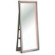 Evesen Champagne Rectangular Floor Mirror with Storage and LED