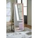 Evesen Champagne Rectangular Floor Mirror with Storage and LED