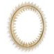 Wainport Gold Round Accent Wall Mirror