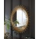 Wainport Gold Round Accent Wall Mirror