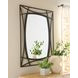 Freenville Black Rectangular Accent Wall Mirror