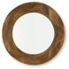Aajon Brown Round Accent Wall Mirror