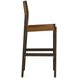 Nile Nubuck Caramel Leather Upholstered Bar Stool