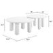 Ola White Outdoor Coffee Table Set