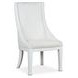 Crownfall White Upholstered Host Chair Set of 2