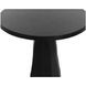Kliff Black 34" Round Concrete Top Outdoor Bar Table