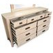Sunset Cove Sanibel Brown and Gray 9 Drawer Dresser