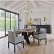 Lisse Espresso And Black Rectangular Dining Table