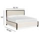 Timberlyn Espresso and Cream King Upholstered Panel Bed