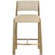 Baymont Napa Beige and Santa Cruz Oatmeal Upholstered Counter Height Stool