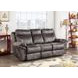 Nashville Gray 88" Manual Reclining Sofa with Drop-Down Console and USB Charging