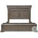 Madison Ridge Natural Bark California King Panel Bed with Chest Footboard