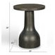 Saddlewood Coffee Bean Round Accent Table