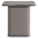 Rialto Brown Square Outdoor Side Table