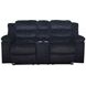 Willow Black 75" Console Loveseat with Dual Recliner