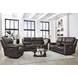 Easton Steamboat Brown Leather 76" Zero Gravity Power Reclining Loveseat with Console and USB Charging
