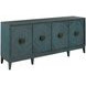 Hidden Treasures Blue 80" Console with 4 Doors