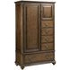 Commonwealth Medium Stain Upholstered Panel Bedroom Set