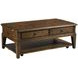 Commonwealth Washburn Medium Stain Rectangular Cocktail Table