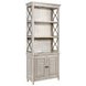 Domaine Beige and Gray 2 Door Bookcase with LED
