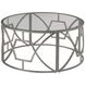 Domaine Gray Round Glass Top Cocktail Table