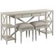 Terrace White Rectangular Sofa Table