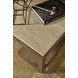 Nash Light Stain Rectangular Travertine Top Cocktail Table