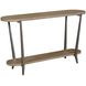 Tanna Light Stain Oval Sofa Table