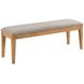 Kafe Cappuccino Performance Fabric Upholstered Dining Bench