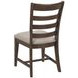 Kafe Mocha Performance Fabric Ladder Back Dining Chair