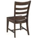 Kafe Mocha Performance Fabric Ladder Back Dining Chair