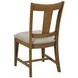 Kafe Cappuccino Slat Back Performance Fabric Dining Chair