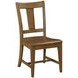 Kafe Cappuccino Slat Back Performance Fabric Dining Chair