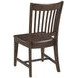 Kafe Mocha Performance Fabric Rake Back Dining Chair