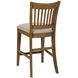 Kafe Latte Performance Fabric Rake Back Counter Height Dining Chair