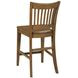 Kafe Latte Performance Fabric Rake Back Counter Height Dining Chair
