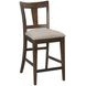 Kafe Mocha Performance Fabric Splat Back Counter Height Dining Chair