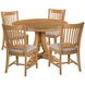 Kafe Cappuccino 44" Round Quad Dining Room Set