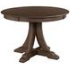 Kafe Mocha 44" Round Quad Dining Table