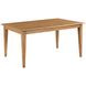 Kafe Cappuccino 60" Rectangular Leg Dining Room Set