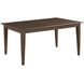 Kafe Mocha 60" Rectangular Leg Dining Table