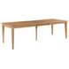 Kafe Cappuccino 80" Rectangular Leg Extendable Dining Room Set