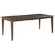 Kafe Mocha 100" Extendable Rectangular Leg Dining Table