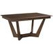 Kafe Mocha 60" Rectangular Trestle Dining Table