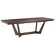 Kafe Mocha 100" Extendable Rectangular Trestle Dining Table
