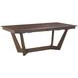 Kafe Mocha 100" Extendable Rectangular Trestle Dining Table