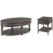 Serra Hamilton Soft Black Oval Occasional Table Set