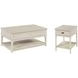 Serra Hamilton Classic White Rectangular Lift Top Occasional Table Set