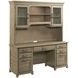 Plank Road Farmstead Brown 66" Executive Credenza and Hutch