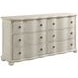 Helene Creme Breve 6 Drawer Dresser with Jewelry Tray